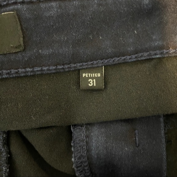 R Jeans Jeans Womens 31P Dark Wash Skinny Stretchy Faux Zip Pockets Side Panels - Picture 8 of 8